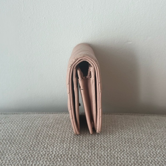 Pre Owned Gucci GG MARMONT CARD CASE WALLET PINK * Ink Stains * - Picture 2 of 7